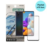 FOLIE STICLA Spacer pentru Samsung Galaxy A21S contine 10 bucati, grosime 0.3mm, acoperire totala ecran, strat special anti-ulei si anti-amprenta, Tem
