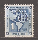 Spania 1951 - Congresul Poștal Americano-Spaniol, MNH