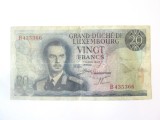 Luxemburg 20 Francs 1966,bancnota din imagini la cel mai mic pret