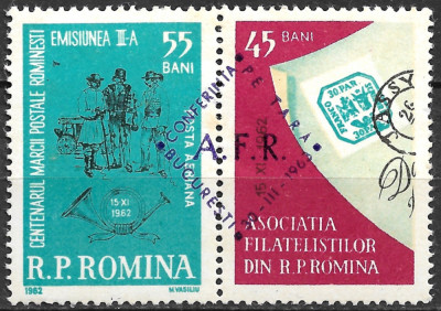 ROM&amp;Acirc;NIA 1963 - LP 557 - CONFERINȚA AFR PE ȚARĂ - SUPRATIPAR - SERIE MNH foto