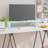 Stativ TV/Suport monitor, sticla, verde, 70 x 30 x 13 cm GartenMobel Dekor