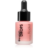 Rodial Blush Drops blush lichid și luciu de buze ofera hidratare si stralucire culoare Frosted Pink 15 ml