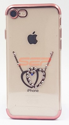 Toc TPU Diamonds Apple iPhone 8 HEARTS foto