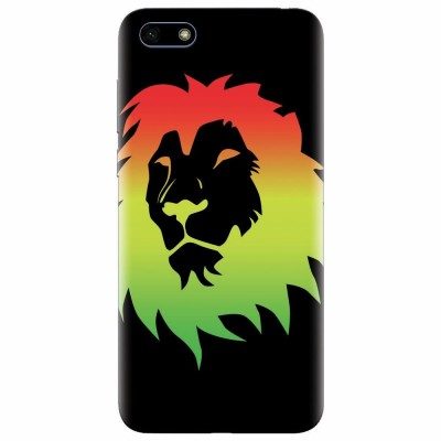 Husa silicon pentru Huawei Y5 2018, Rasta Color Lion foto