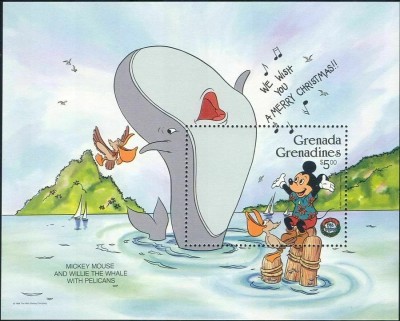 Grenada Grenadines MNH 1986 - Disney desene animate Craciun - colite (2 poze) foto