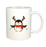 Cana alba personalizata Penguin Light, INOVATIX&reg;. 330 ml