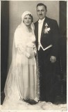 P3111N Mire și mireasă, studio Marco Klein, Brăila, 1932