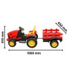 Tractor electric pentru copii cu remorca, telecomanda si baterie, Oem