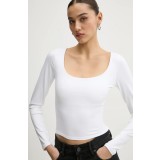 Hollister Co. longsleeve femei, culoarea bej, KI339-3626