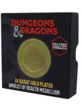 Dungeons &amp; Dragons 24k Gold Plated Amulet Of Health Medallion