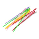 Set 10 ace plastic colorate cu varf bont Crisalida, lungime 15 cm