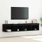 vidaXL Cabinet TV 2 pcs Stejar negru 80 x 30 x 30 cm Lemn compozit 862205