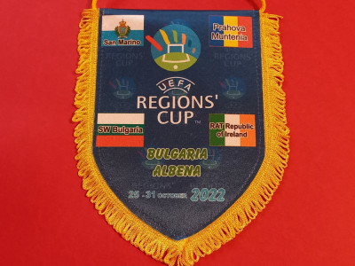 Fanion fotbal - UEFA-Regions`Cup (Romania,Bulgaria,San Marino,Irlanda) 2022 foto