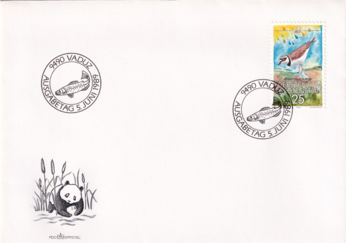 FILATELIE TEMATICA - PLIC LIECHTENSTEIN TEMATICA PASARI ANIMALE URS PANDA