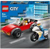 LEGO&reg; City Politist pe motocicleta in urmarirea unei masini 60392