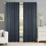 Draperie tip tesatura in cu rejansa transparenta cu ate pentru galerie, Madison, 150x265 cm, densitate 700 g/ml, Faddei, 1 buc