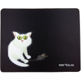 Mousepad Serioux MSP02, Negru