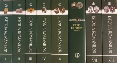 Istoria Romanilor, Academia Romana, Ed. Enciclopedica, vol. I-VII foto