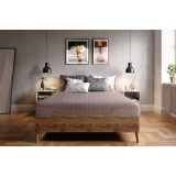 Saltea cu memorie si arcuri individuale SomnArt Supreme Pocket Multilayer 100x200, inaltime 24 cm, husa detasabila, fermitate medie