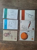 ALBER POCH + NELL COBAR + POMPILIU DUMITRESCU, LOT 6 CARTICELE CARICATURI U.A.P.