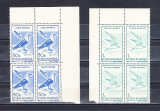 M1 TX7 20 - 1991 - Pasari acvatice (uzuale) - perechi de cate patru timbre, Fauna, Nestampilat