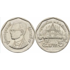 Thailanda 1994 - 5 baht, circulata