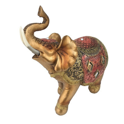 Statueta decorativa, Elefant, Maro, 21 cm, 1113H foto