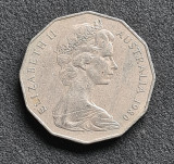 Australia 50 cents centi 1980, Australia si Oceania
