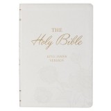 KJV Bible Super Giant Print Faux Leather White