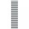 Jaluzea tip zebra gri &icirc;nchis lățime țesătură 60,9 cm poliester