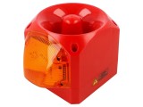 Semnalizator luminos și acustic KLAXON PNC-0217 LED roșu IP66 110/230VAC