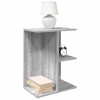 Noptiera Gossi gri sonoma 46.5x29x61 cm, lemn prelucrat, 3 compartimente, PAL