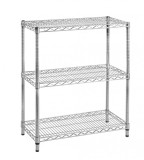 Raft 3 polite din crom 75 cm x 35 cm x 92 h