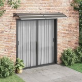 Copertina Usa Negru 240x75 cm vidaXL Policarbonat Protectie Intemperii Rezistenta