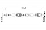 Conducta / cablu frana BMW X6 (E71, E72) (2008 - 2014) BOSCH 1 987 481 589