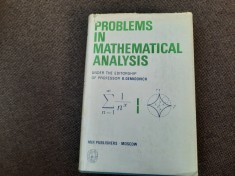 Problems in mathematical analysis / G. Baranenkov, B. Demidovich, V. Efimenko