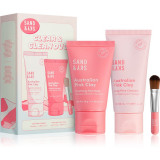 Sand &amp; Sky Australian Pink Clay Clear &amp; Clean Duo set pentru &icirc;ngrijirea pielii