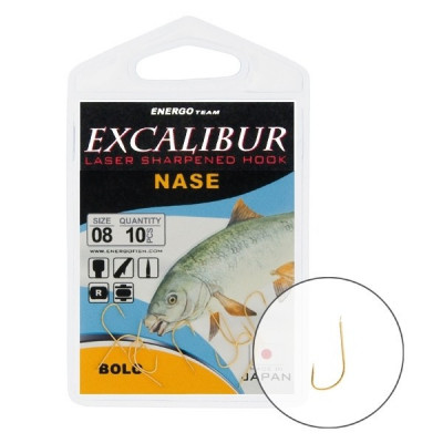 Carlige Excalibur Nase Bolo Gold Nr.10 - Energofish foto