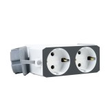 Priza inteligenta dubla de exterior PNI SafeHome PT840S WiFi comanda prin internet, aplicatie de mobil Tuya Smart, integrare in