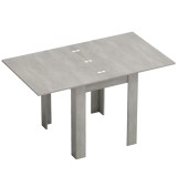 HOMCOM Masă de Dining Extensibilă pentru 4-6 Persoane Design Pliabil, 70-140cm Masă Rectangulară de Economisire a Spațiului cu Picioare Antiderapante,