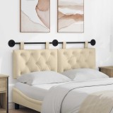 vidaXL Cap de pat suspendat Pe perete Crem 150 x 55 x 7 cm țesătură 42032131