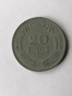 20 lei 1942 .Romania zinc foto