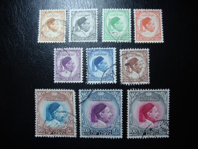 LIBIA 1952 REGELE IDRIS 10V/12V foto