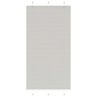 Jaluzea plisată gri deschis 110x200 cm Lățime țesătură 109,4 cm foto