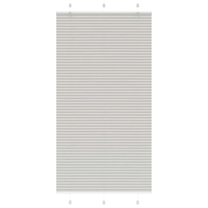 Jaluzea plisată gri deschis 110x200 cm Lățime țesătură 109,4 cm