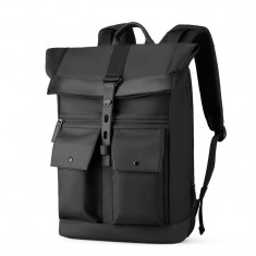 Rucsac barbati Mark Ryden retro pentru laptop cu extensie de 15 cm, impermeabil