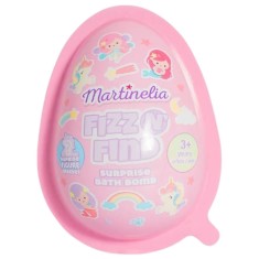 Bombă de baie efervescentă cu surpriză &icirc;n interior, roz, 98212K , Martinelia, 150g