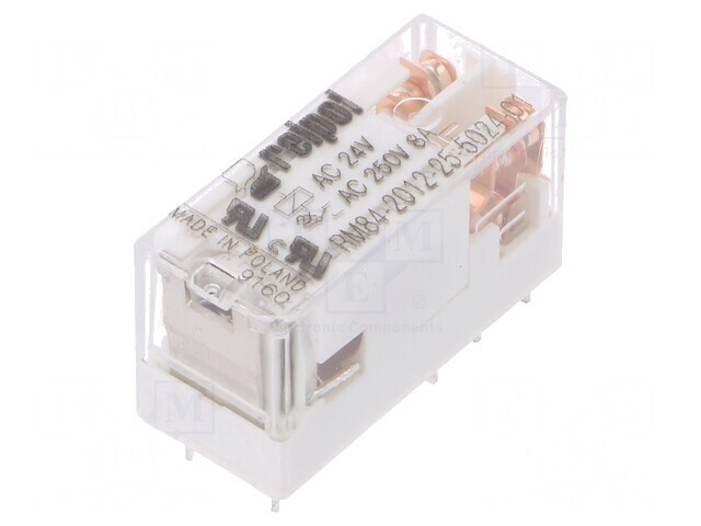 Releu electromagnetic DPDT 24VAC 8A PCB