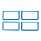 Etichete Autocolante, Clasice, Set 40 Buc, Cu Dungi, Bleu, Dimensiuni 7x4cm, Oem