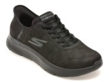 Pantofi sport SKECHERS negri, GO WALK FLEX, din material textil